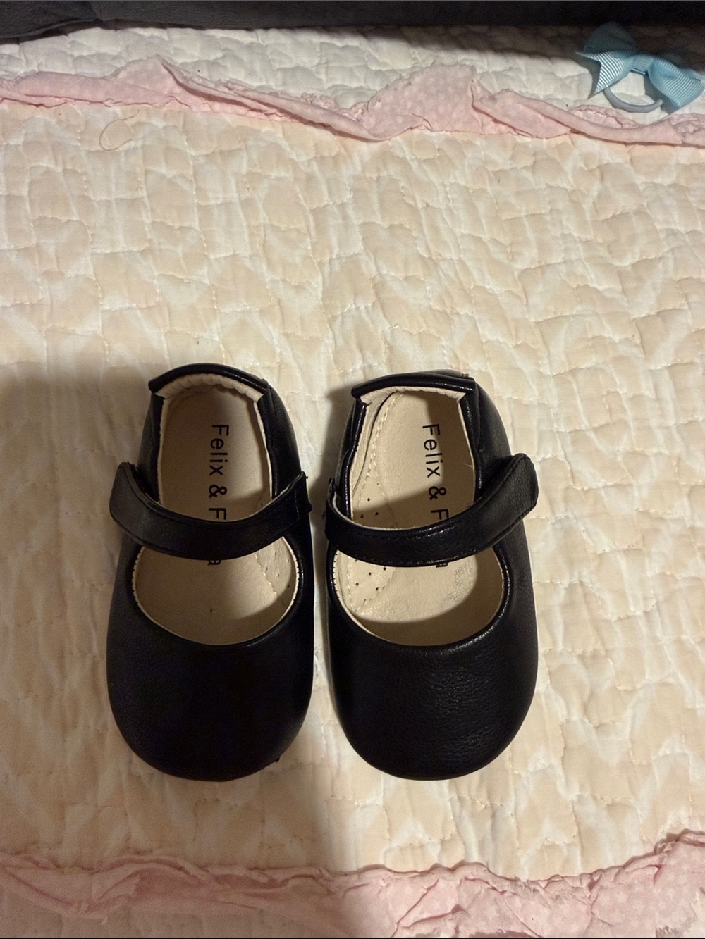 Felix & Flora Kids Black Mary Jane Dress Shoes